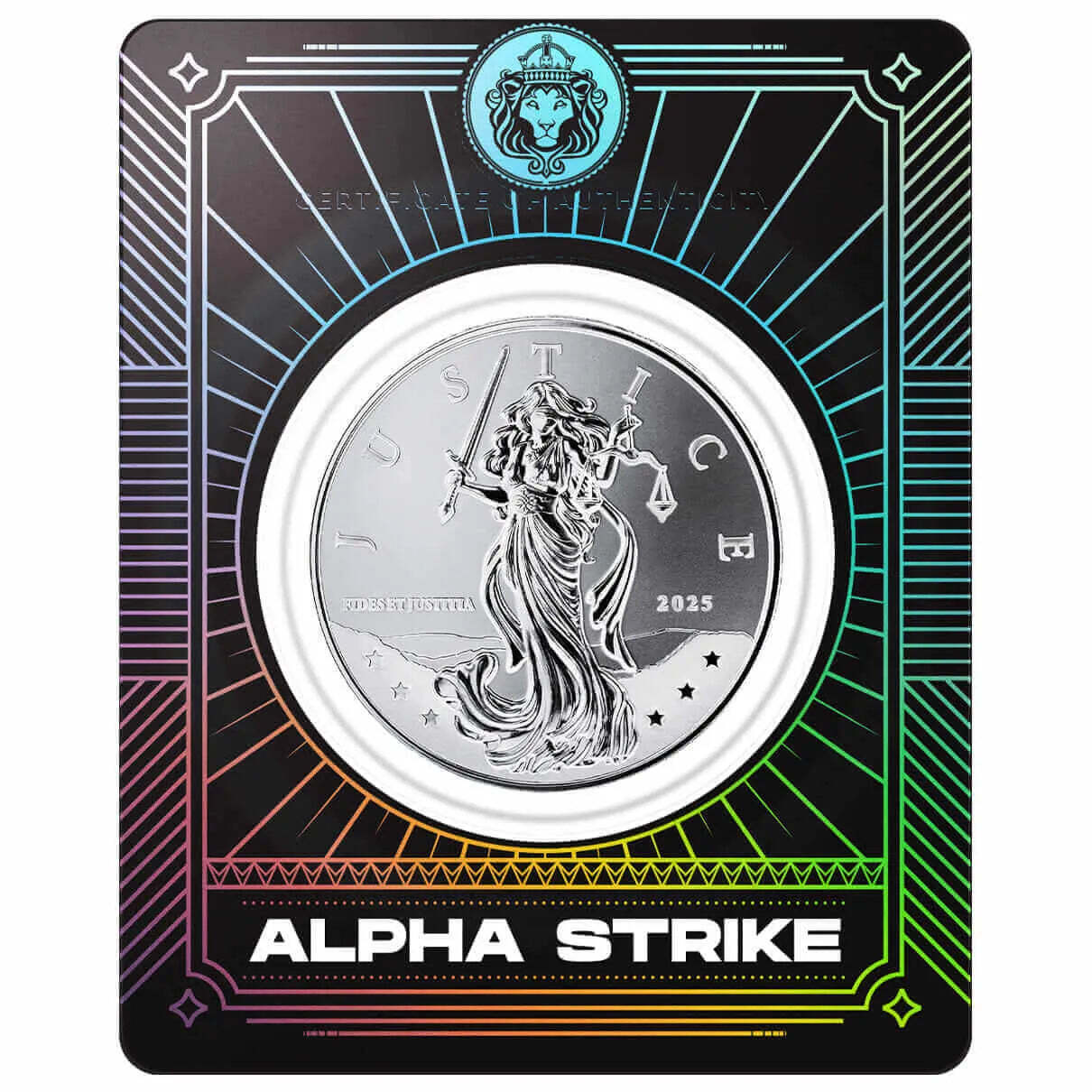 2025 Scottsdale Alpha Strike - Niue Lady Justice - 1oz .999 Silver - RARE