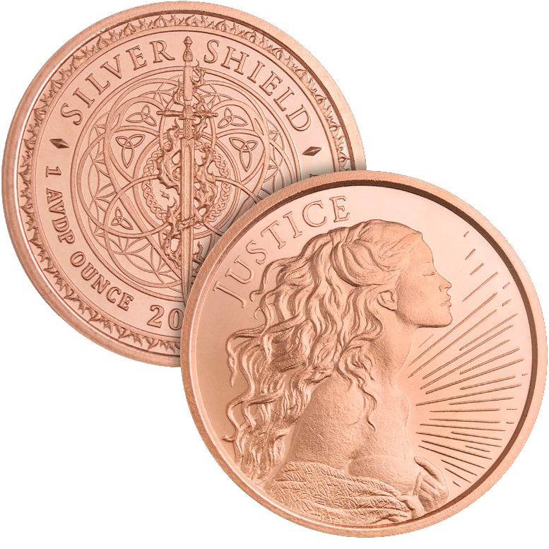 1oz Justice Silver Shield Copper Round 2026