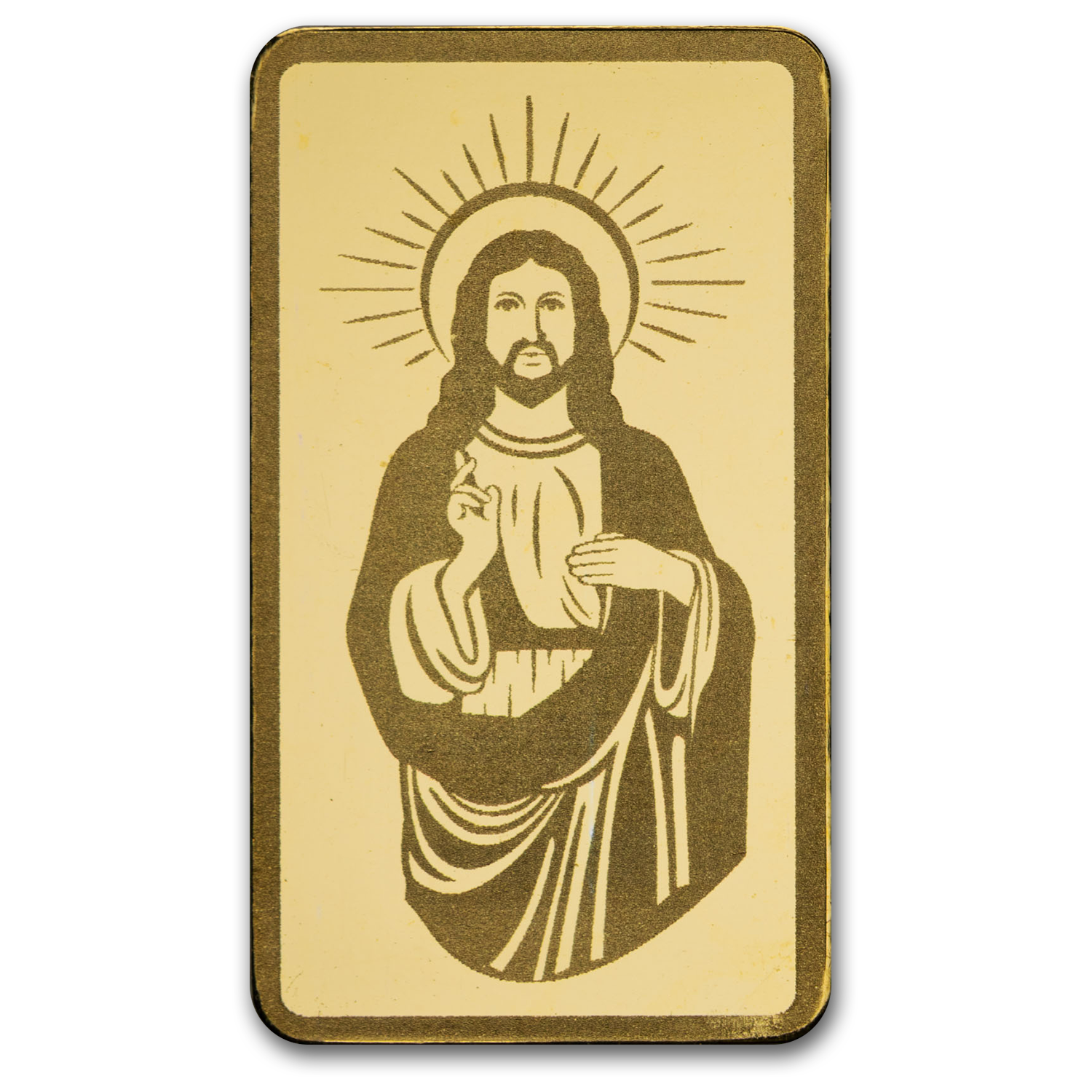 1g 999.9 Gold PAMP Jesus Bar