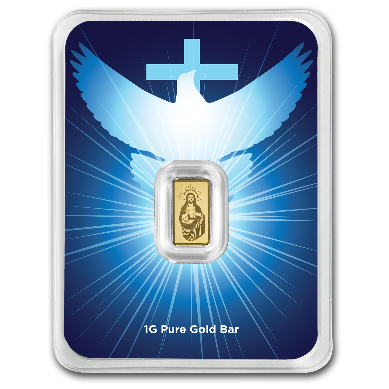 1g 999.9 Gold PAMP Jesus Bar