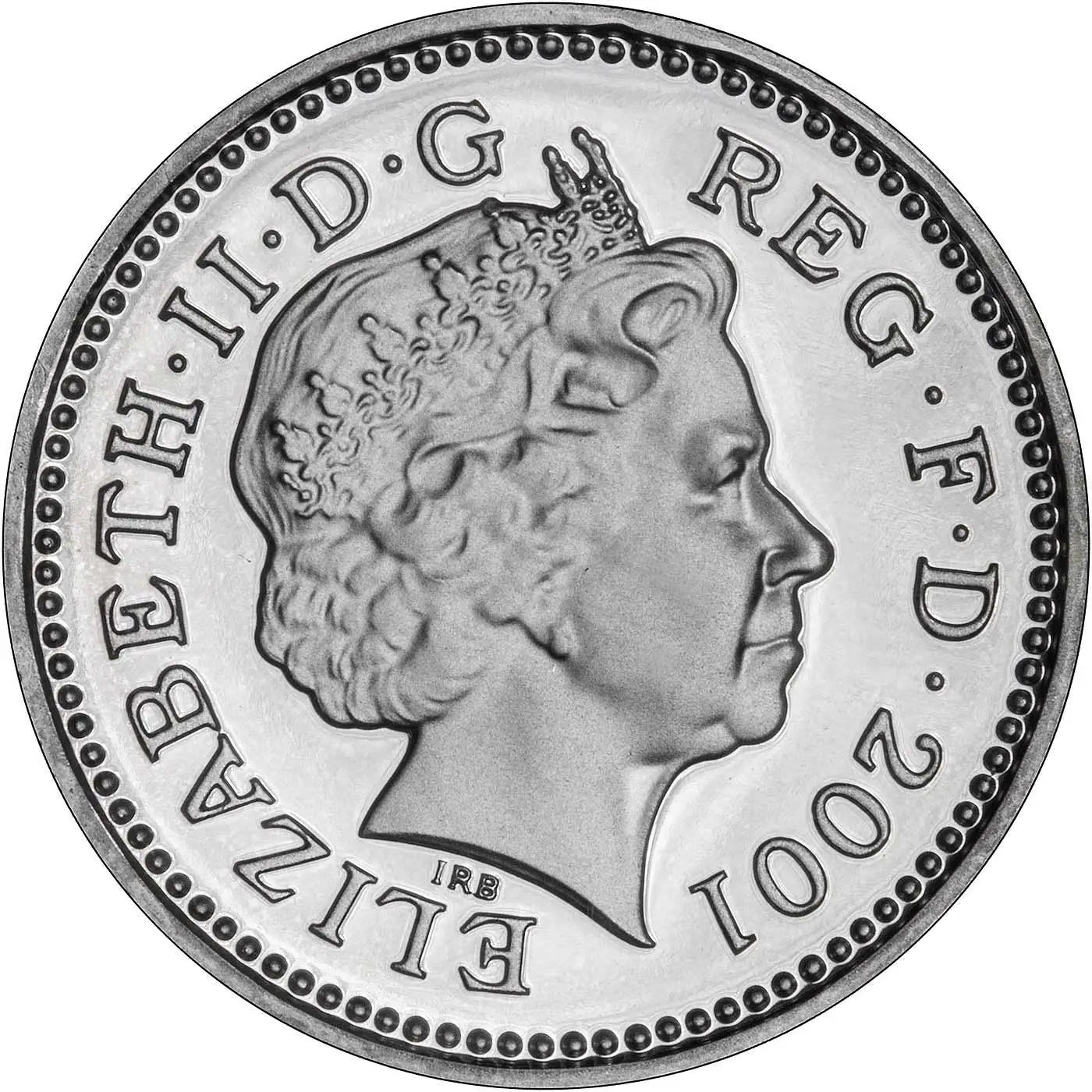 2001 UK Coin £1 Silver Proof Piedfort Celtic Cross