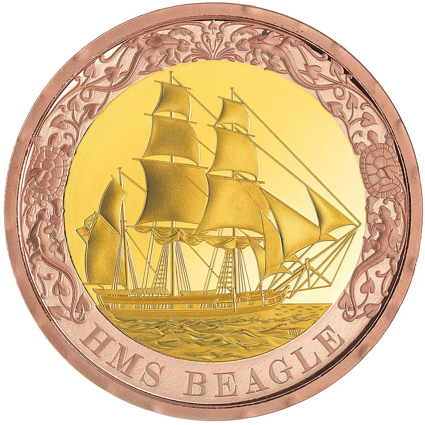 2026 HMS Beagle 'The Voyage of the Beagle' £2 Gold Proof Coin