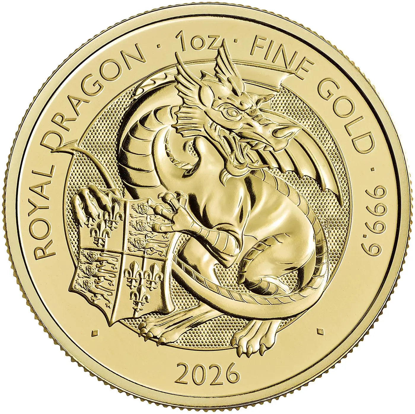 2026 Tudor Beasts 'Royal Dragon' 1 oz Gold Bullion Coin