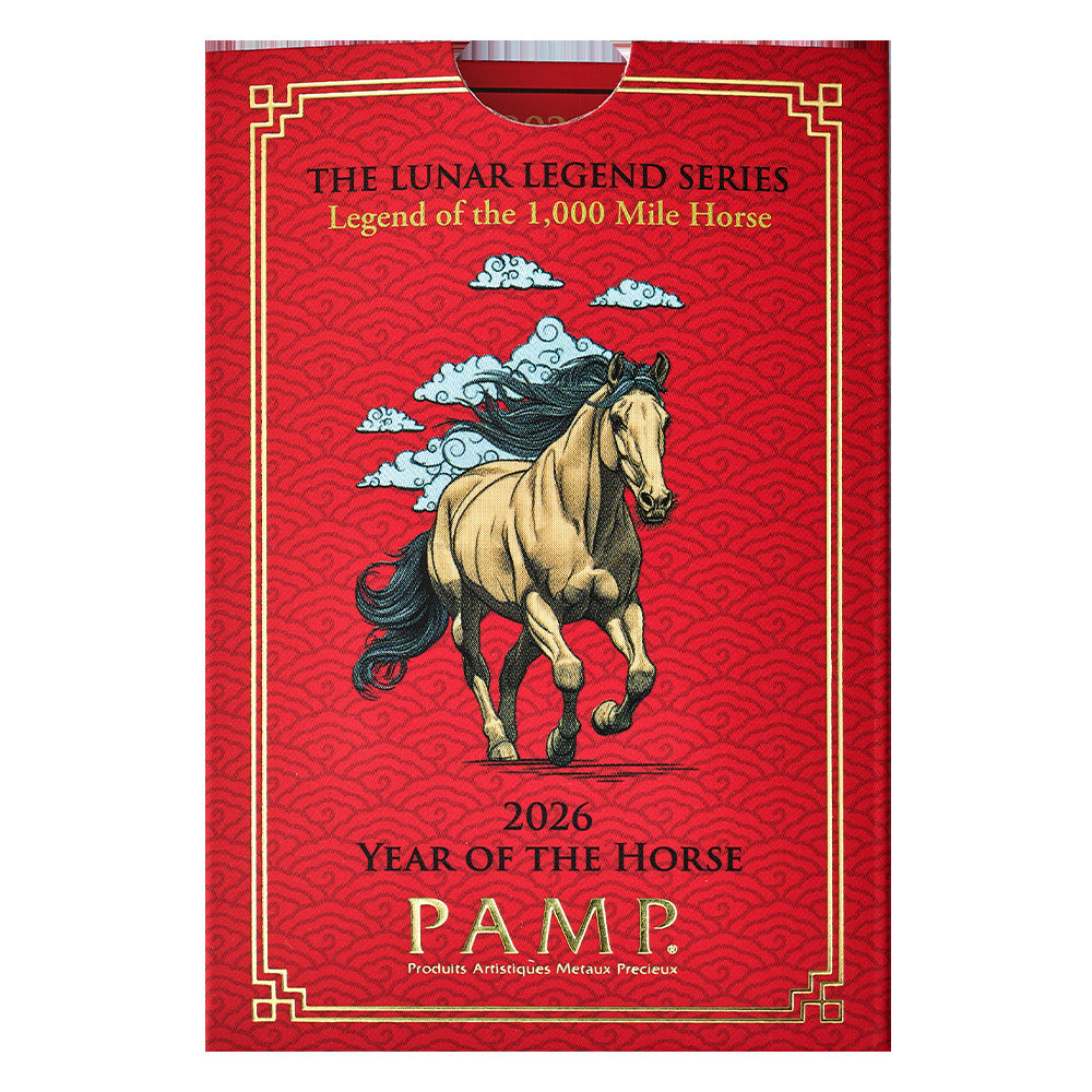 PAMP - Lunar Legends 2026 Year of the Horse 10g .999 Silver Bar