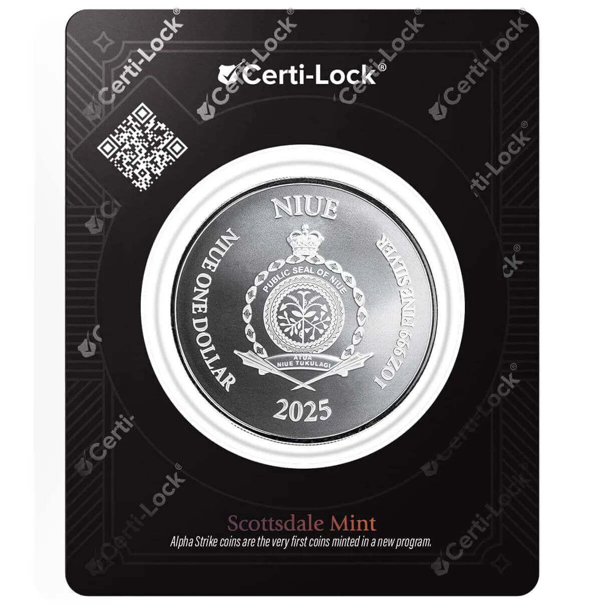 2025 Scottsdale Alpha Strike - Niue Lady Justice - 1oz .999 Silver - RARE