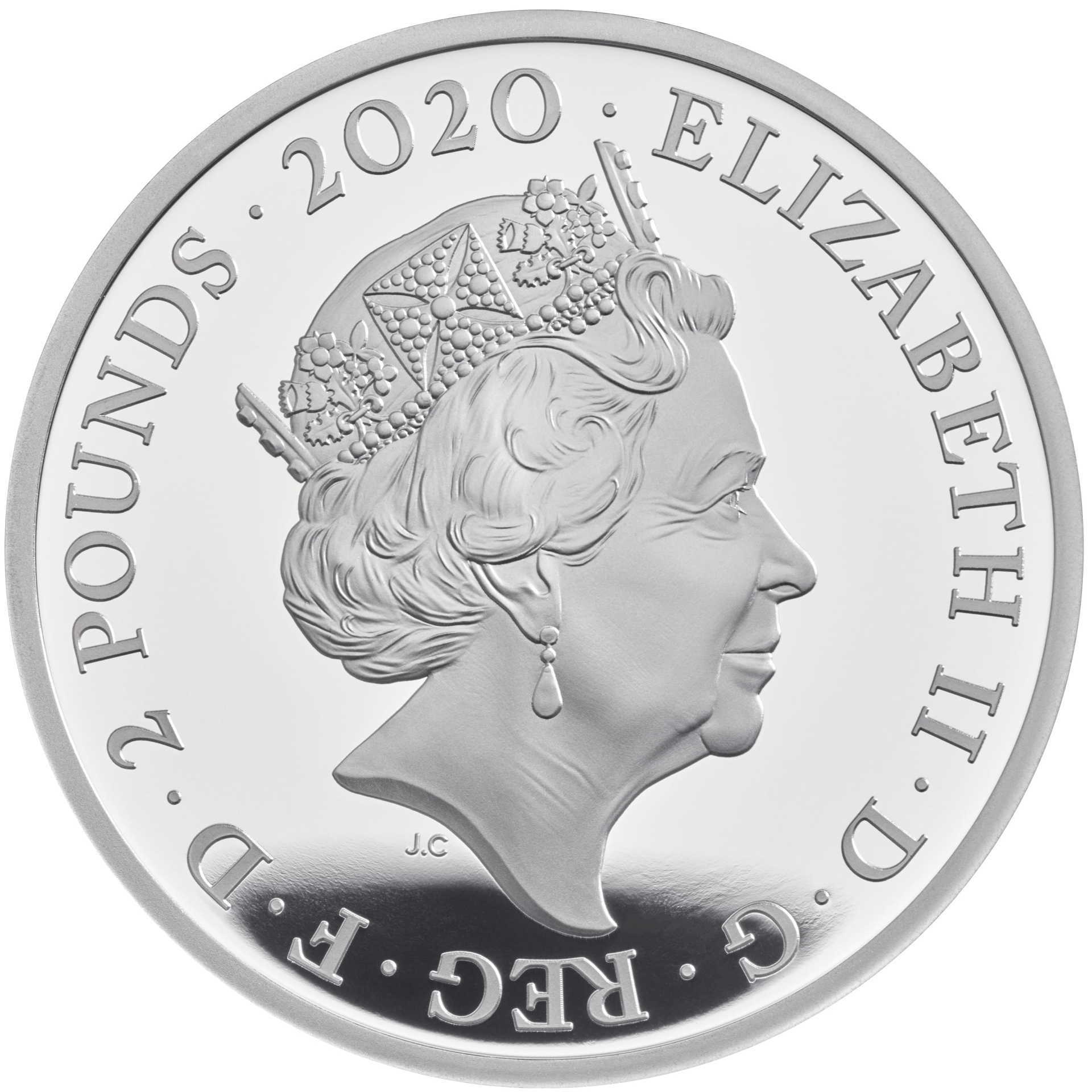 2020 Music Legends Queen £2 Silver Proof 1oz Silver Coin Box COA