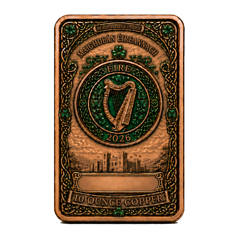 The Irish Maiden - Our 1st Ever Minted Copper Bar