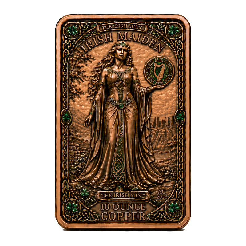 The Irish Maiden - Our 1st Ever Minted Copper Bar