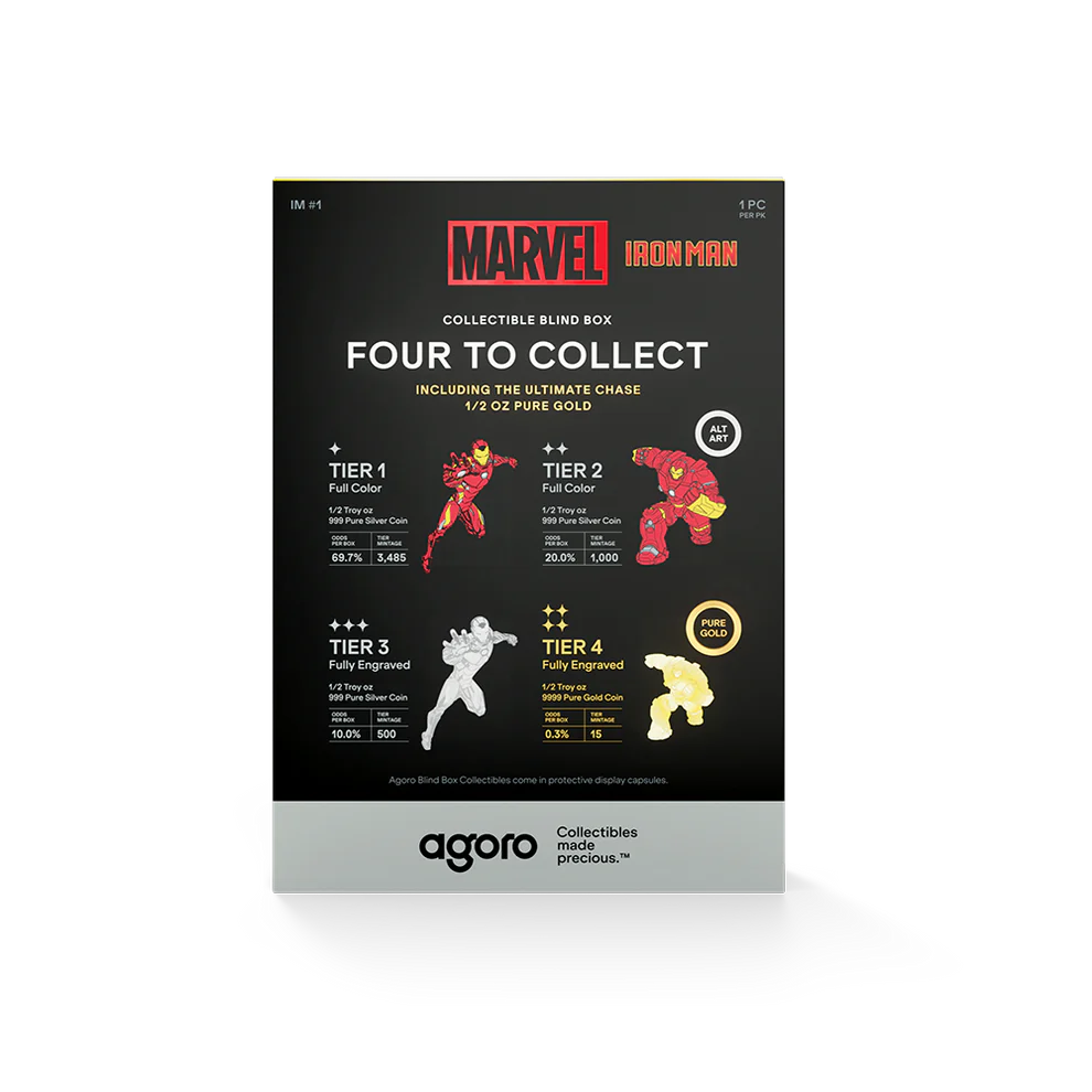 Marvel - Iron Man Blind Box - 1/2oz Collectors Coin