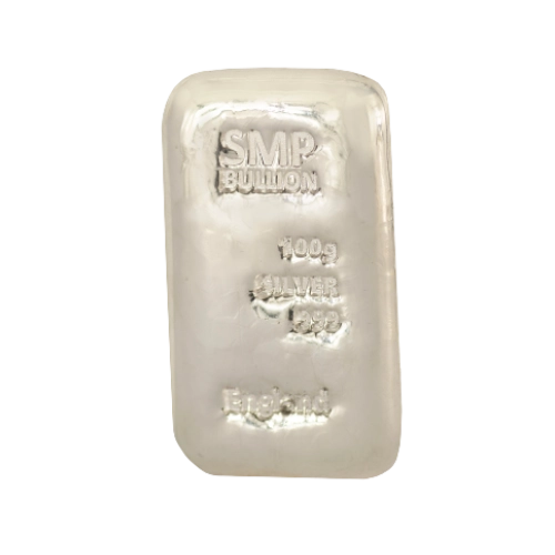 SMP 100 g Silver Cast Bar