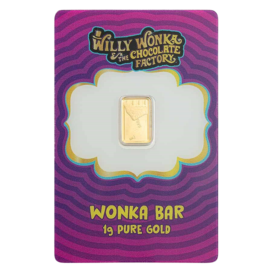 1g 999.9 Gold PAMP Willy Wonka Bar