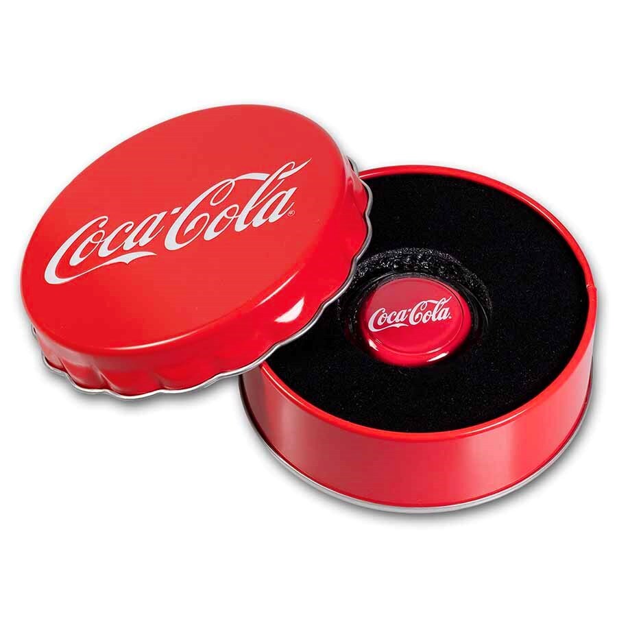 Coca-Cola® 6g .999 Silver Bottle Cap w/ Box & COA