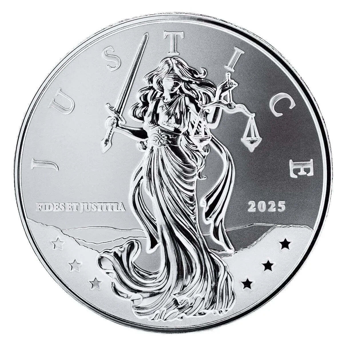 2025 Scottsdale Alpha Strike - Niue Lady Justice - 1oz .999 Silver - RARE