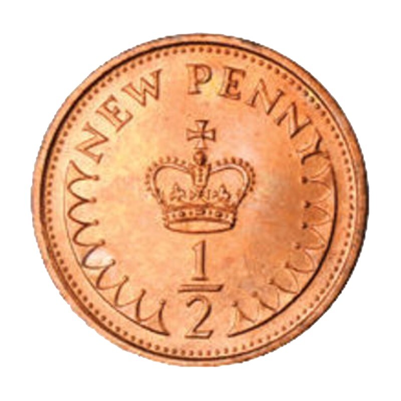 1971 Halfpence Brilliant Uncirculated Roll of 50