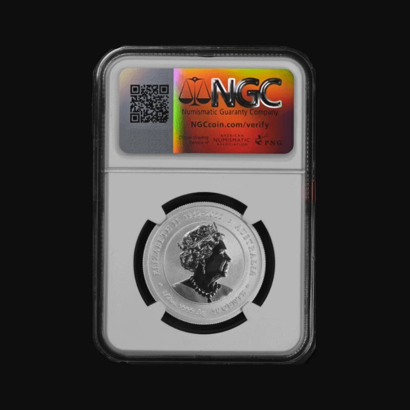 2024 Australia Lunar Series III Year of the Dragon 1/2oz Silver Coin NGC MS 70