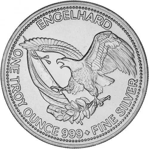 1985 Engelhard Silver BU 'American Prospector' 1 oz Bullion Round - Encapsulated