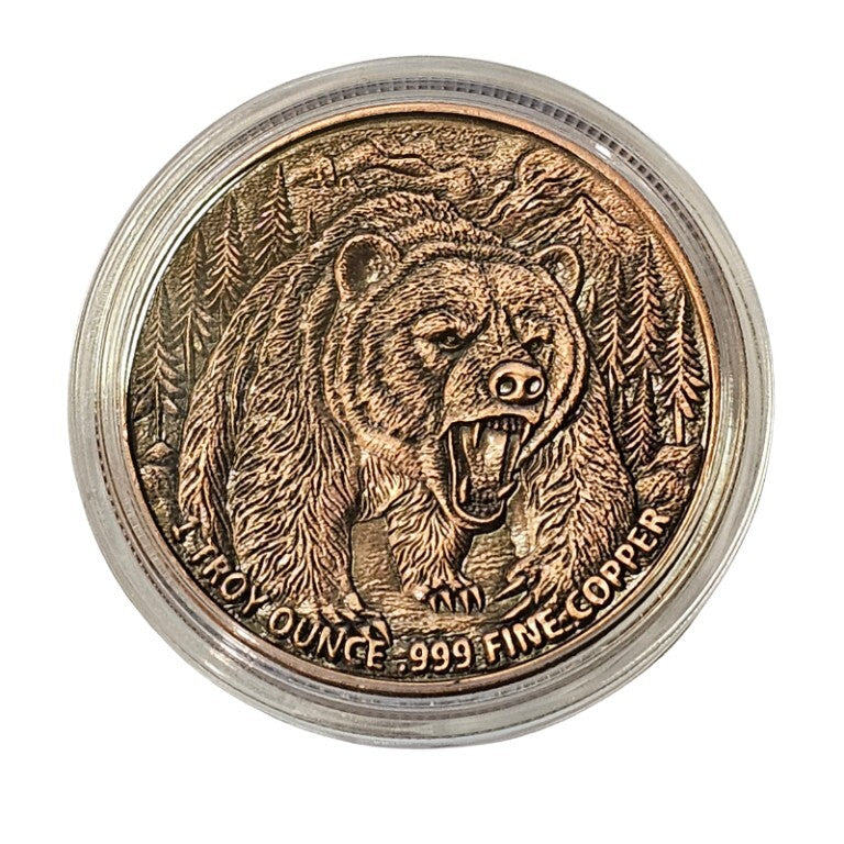 Bull & Bear – 1 oz .999 Fine Copper Round
