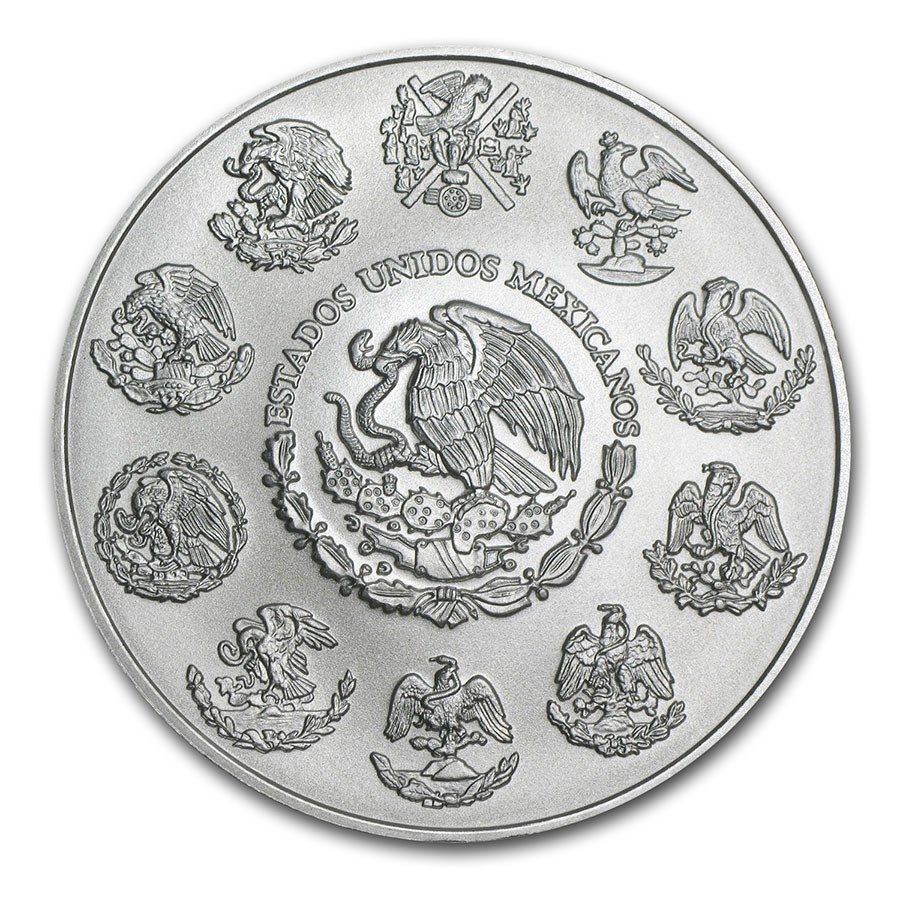 2020 Mexico 2oz Silver Libertad - In Capsule - Slight Staining On Reeding