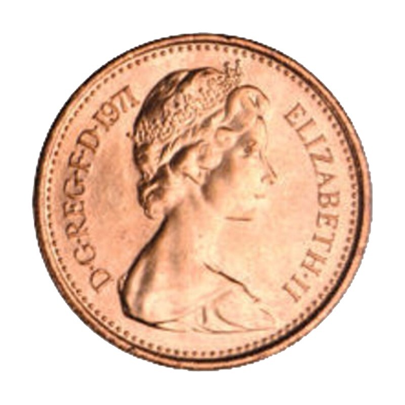 1971 Halfpence Brilliant Uncirculated Roll of 50