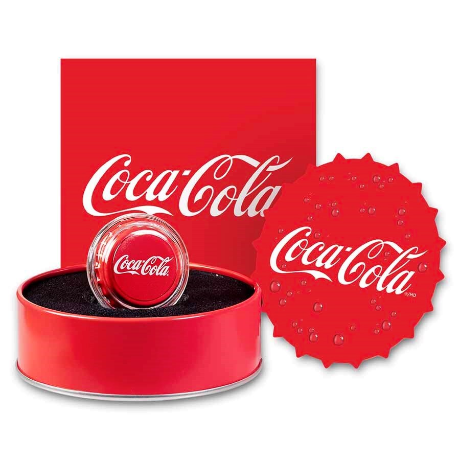 Coca-Cola® 6g .999 Silver Bottle Cap w/ Box & COA