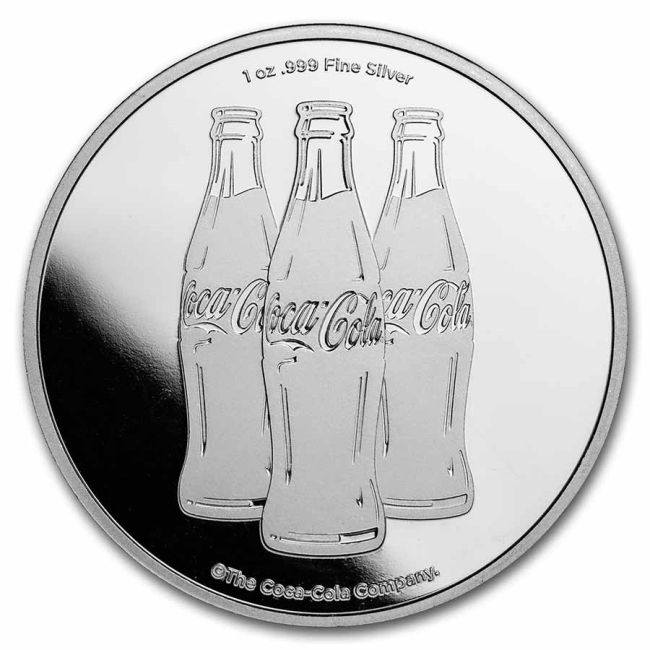 1oz Coca-Cola 999 Fine Silver Round