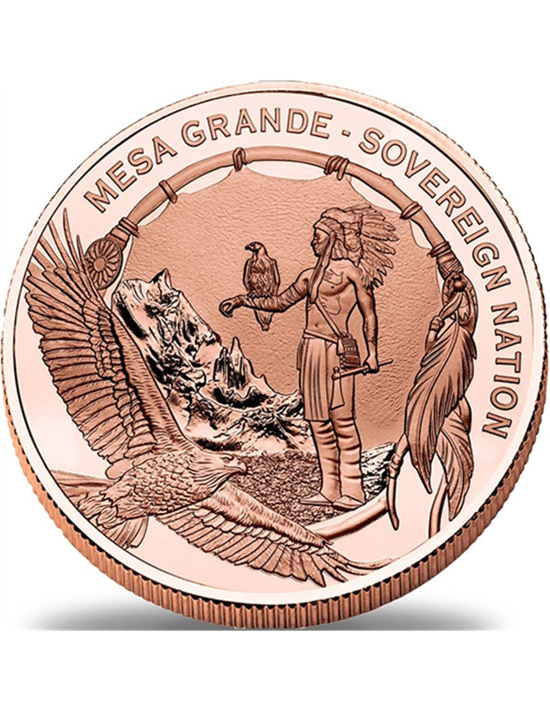 LEGEND OF DEER WOMAN 5 Oz Copper Coin 1$ Mesa Grande 2026
