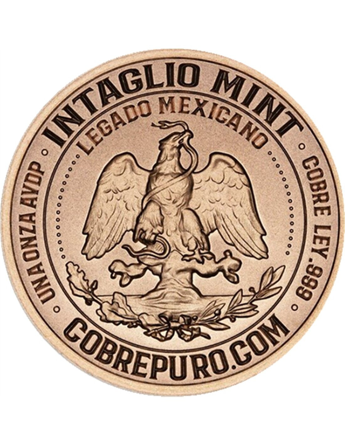 QUETZALCOATL Legado Mexicano 1 Oz Copper Round