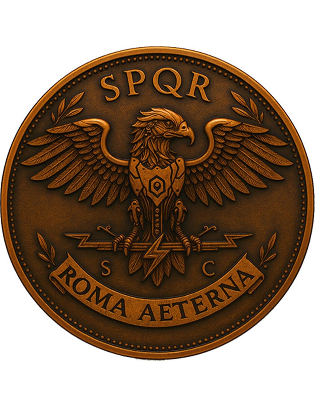 GAIVS IVLIVS CAESAR Roma Aeterna Future In The past 1 Oz Copper Round Italy 2025