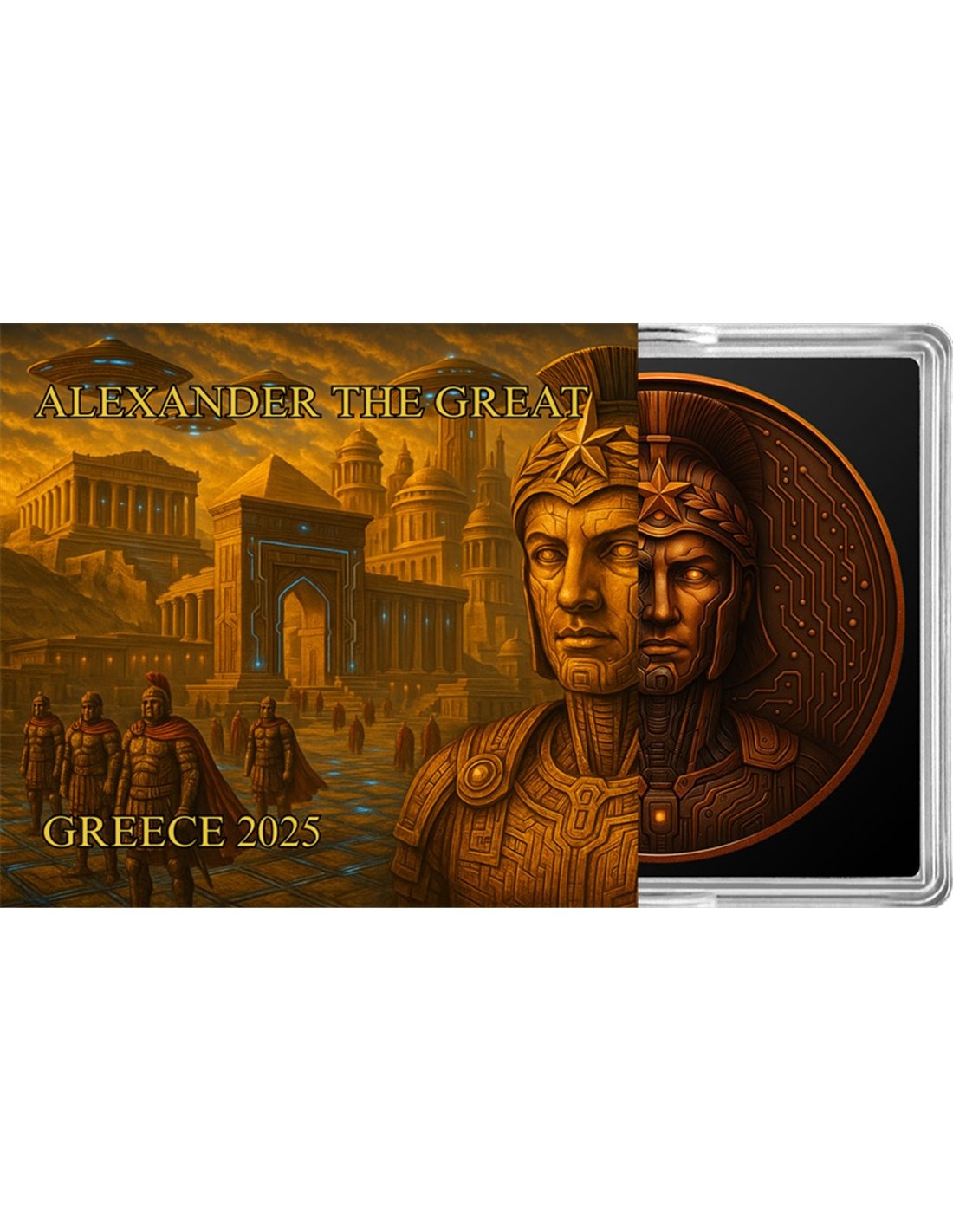 ALEXANDER THE GREAT Greece Future In The past 1 Oz Copper Round Italy 2025